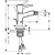Смеситель для биде Hansgrohe Metropol 31320000, хром