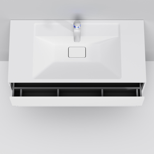 M50AFHX1003WM INSPIRE V2.0, База под раковину, подвесная, 100 см, 3 ящика, push-to-open, белый матов