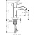 Смеситель для раковины Hansgrohe Metropol 31301000, хром Смеситель для раковины Hansgrohe Metropol 31301000, хром