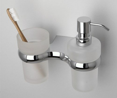 Держатель стакана и дозатора WasserKRAFT Berkel K-6889, хром