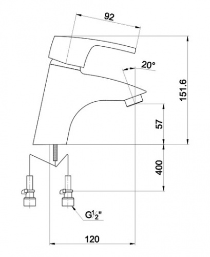 Смеситель для раковины Timo Beverly 0051F Orb, бронза
