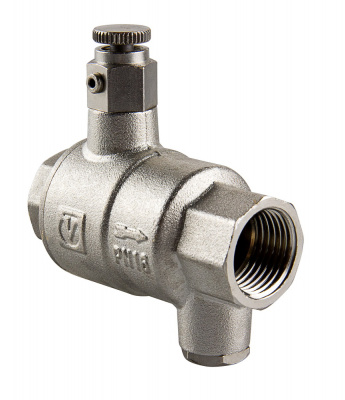 Обратный клапан Valtec 1 1/4" с дренажем и воздухоотводчиком