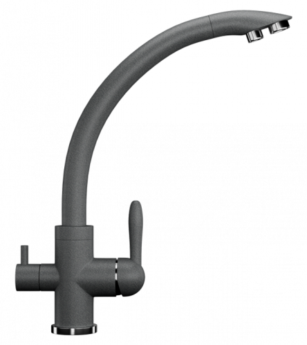Смеситель для кухни Ulgran U-017, темно-серый