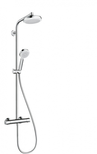 Душевая система Hansgrohe Crometta 160 Showerpipe 27264400, белый/хром