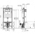 Система инсталляции AlcaPlast Sadromodul 4 в 1 AM101/1120+M071+M91 с кнопкой