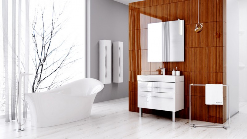 Тумба с раковиной Aqwella 5 Stars Milan Mil.01.10/2n/W, белый