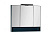 Зеркальный шкаф Aquanet Виго 100 сине-серый