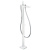 Напольный смеситель Hansgrohe PuraVida 15473400, белый/хром