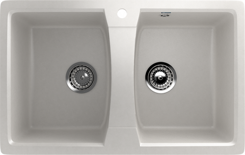 Кухонная мойка Ulgran U-402 77x49,5x19, молочный