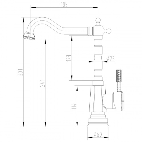Смеситель  Lemark Jasmine LM6605B для кухни