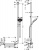 Душевой гарнитур Hansgrohe Raindance Select 120 3jet 110 см., 26326000, хром Душевой гарнитур Hansgrohe Raindance Select 120 3jet 110 см., 26326000, хром