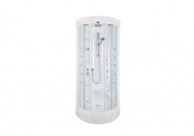 Душевая кабина Aquanet Malibu 86x86 с г/м, с паром, прозрачное стекло