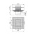 Сливной трап AlcaPlast APV1324 105x105/50 с комбинированным гидрозатвором Сливной трап AlcaPlast APV1324 105x105/50 с комбинированным гидрозатвором