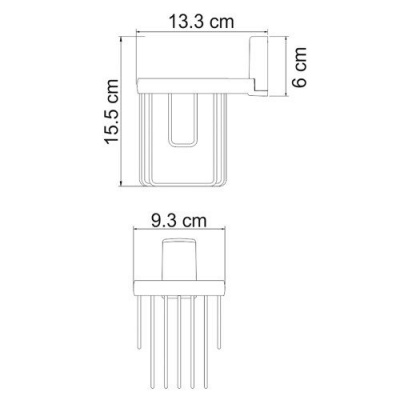 Держатель освежителя WasserKRAFT Exter K-5245, светлая бронза