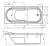 Акриловая ванна Riho Columbia 175x80 BA0400500000000 Акриловая ванна Riho Columbia 175x80 BA0400500000000