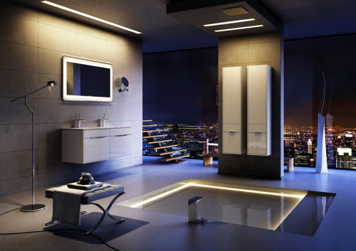 Тумба с раковиной Aqwella 5 Stars Malaga Mal.01.12, белый