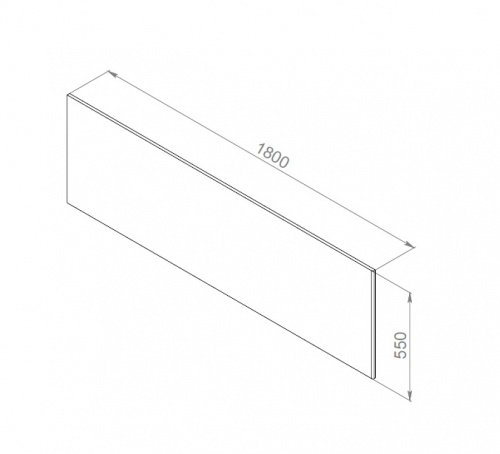 W52A-180-080W-P Inspire 2.0 панель фронтальная для ванны, 180х80 см, шт