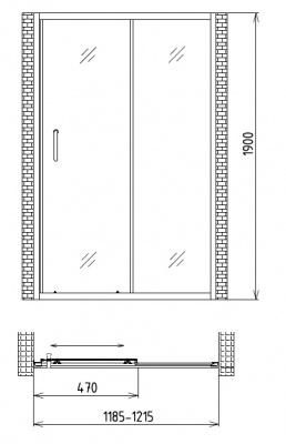 Душевая дверь Gemy Victoria S30191A