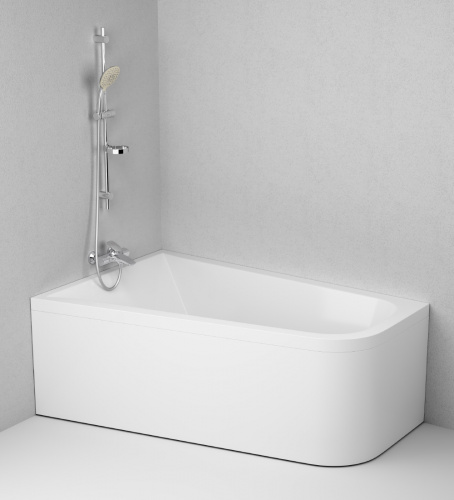 Ванна акриловая левосторонняя 160х100 см AM.PM Spirit W72A-160L100W-A2