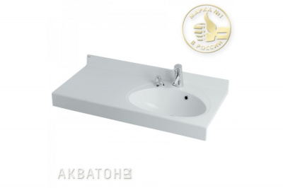 Раковина мебельная Акватон Отель 3/1000 правая 1A70083NOT01R, белый