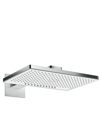 Верхний душ Hansgrohe Rainmaker Select 460 2jet с держателем 24005400, белый/хром