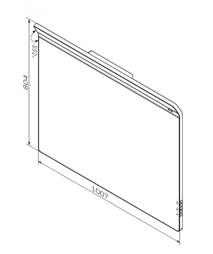 M50AMOX1001SA INSPIRE V2.0, Зеркало настенное с LED-подсветкой и системой антизапотевания, 100 см