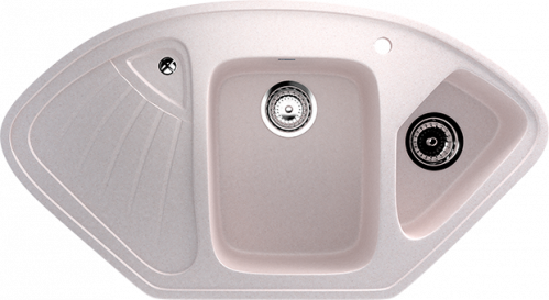 Кухонная мойка Ulgran U-501 103x55,5x17,5, светло-розовый