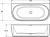 Акриловая ванна Riho Desire Wall Mounted 184x84 BD0700500000000 Акриловая ванна Riho Desire Wall Mounted 184x84 BD0700500000000