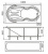 Акриловая ванна 1MarKa Taormina 180x90 Акриловая ванна 1MarKa Taormina 180x90