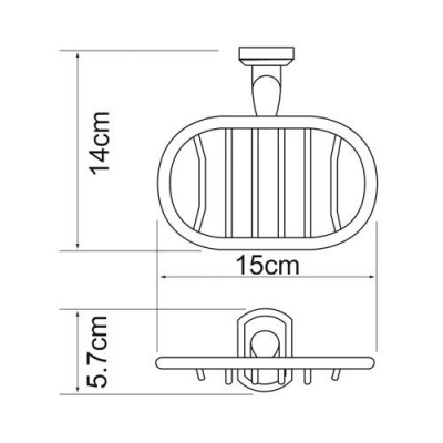 Мыльница решетка WasserKRAFT Oder K-3069, хром