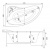 Каркас к ваннам Vagnerplast Selena, Melite 160x105