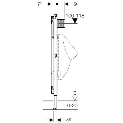 Инсталляция для писсуара Geberit Duofix 111.616.00.1