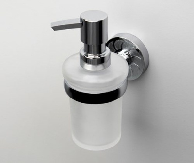 Дозатор для жидкого мыла стеклянный WasserKRAFT Isen K-4099, хром