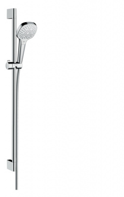 Душевой гарнитур Hansgrohe Croma Select E Multi EcoSmart90 см. 26591400, белый/хром