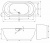 Акриловая ванна Riho Dua FS 180x86 цветная панель BD01XXX00000000