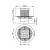 Сливной трап AlcaPlast APV101 105x105/50 с гидрозатвором