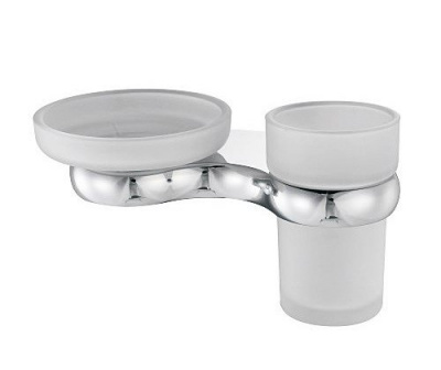 Держатель стакана и мыльницы WasserKRAFT Berkel K-6826, хром