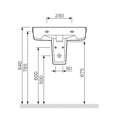 C534970WH Bliss L Полупьедестал