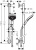 Душевой гарнитур Hansgrohe Raindance Select 120 3jet 90 см. 26322400, белый/хром Душевой гарнитур Hansgrohe Raindance Select 120 3jet 90 см. 26322400, белый/хром