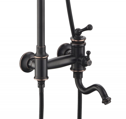 Душевая стойка Timo Adelia SX- 6010/04 black-antique, черный