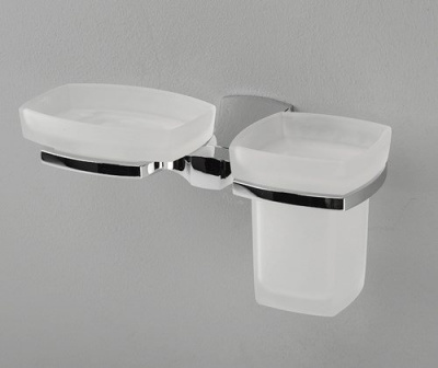 Держатель стакана и мыльницы WasserKRAFT Wern K-2526, хром