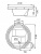 Акриловая ванна Gemy G9060 O 210x210 Акриловая ванна Gemy G9060 O 210x210