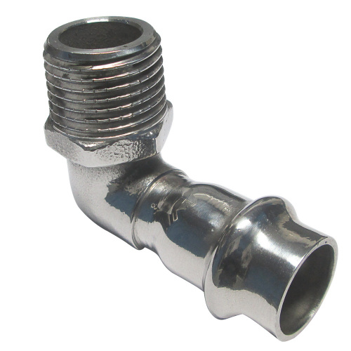 Угольник Valtec 90° нерж. cталь 28х3/4" НР