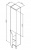 M80CSL0356WG Like, шкаф-колонна, напольный, левый, 35 см, двери, белый, глянец, шт