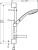 Душевой гарнитур Hansgrohe Croma 100 Croma 100 Multi 27777000, хром Душевой гарнитур Hansgrohe Croma 100 Croma 100 Multi 27777000, хром