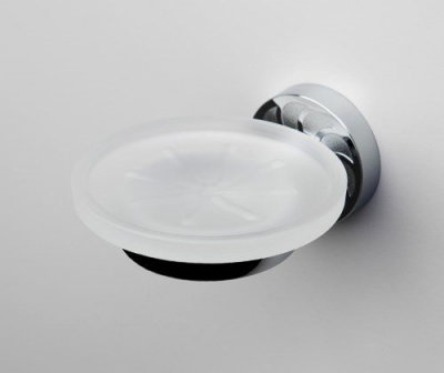 Мыльница стеклянная WasserKRAFT Isen K-4029, хром