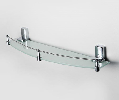 Полка стеклянная WasserKRAFT Leine K-5044, хром