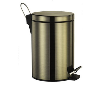Ведро WasserKRAFT Exter K-645 5L, с микролифтом, светлая бронза