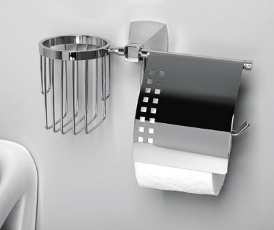 Держатель туалетной бумаги и освежителя WasserKRAFT Wern K-2559, хром