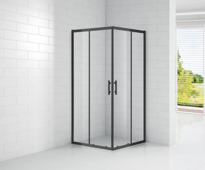 Душевой уголок Cezares ECO-O-A-2-90-C-NERO 900х900х1900
